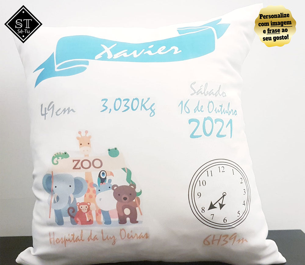 Almofada de Nascimento Animais do Zoo